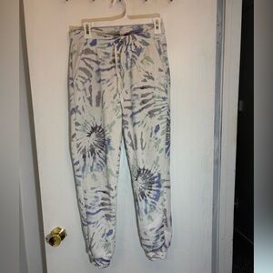 Dreamsicle Blue & Green Tie-Dye Jogger Drawstring Sweatpants Woman’s Size Small